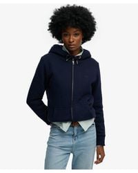 Superdry - & Co Essential Borg Lined Zip Hoodie - Lyst