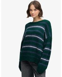 Superdry - & Co Slouchy Brushed Stripe Knit Jumper - Lyst