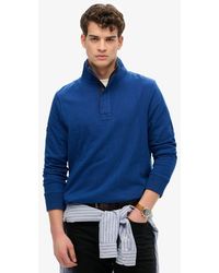Superdry - & Co Cotton Classics Jersey Half Zip Sweatshirt - Lyst