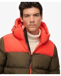 Superdry - & Co Colourblock Hooded Puffer Jacket - Lyst