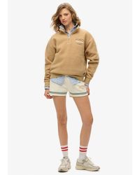 Superdry - & Co Country Club Fleece Half Zip Sweatshirt - Lyst