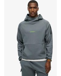 Superdry - Tech Hoodie Met Logo En Losse Pasvorm - Lyst