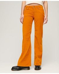 Superdry - Low Rise Cord Flare Jeans - Lyst