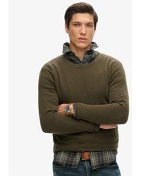 Superdry - Lightweight Embroidered Logo Essential Slim Fit Crew Jumper - Lyst