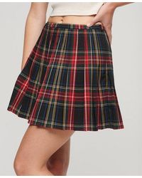 Superdry - Check Mini Skirt - Lyst
