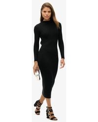 Superdry - & Co Backless Bodycon Midi Dress - Lyst