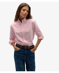 Superdry - & Co Slim Oxford Button Down Long Sleeve Shirt - Lyst