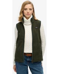 Superdry - & Co Estate Fleece Gilet - Lyst