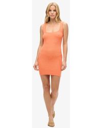 Superdry - & Co Backless Knitted Mini Dress - Lyst