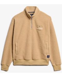 Superdry - & Co Country Club Fleece Half Zip Sweatshirt - Lyst