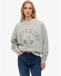 Superdry - Athletic Essentials Relaxed Crew Sweatshirt - Lyst
