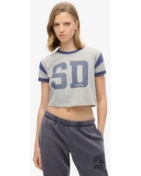 Superdry - & Co Athletic Essentials Graphic Ringer T-shirt - Lyst