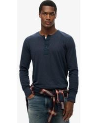 Superdry - The Merchant Store - Grandad Lichtgewicht Top - Lyst
