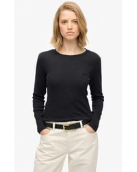 Superdry - Garment Dyed Athletic Essentials Geribd Topje Met Logo - Lyst