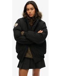 Superdry - Classic Oversized Everest Faux Fur Bomber Jacket - Lyst