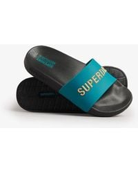 Superdry - Vegan Code Badslippers Met Logo - Lyst