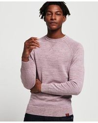 Superdry - Garment Dyed L.A Crew Jumper Washed Powder - Lyst