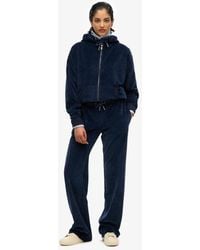 Superdry - Velour Wide Leg joggers - Lyst