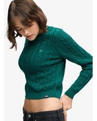 Superdry - & Co Essentials Cable Knit Jumper - Lyst
