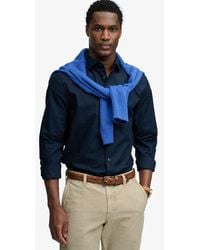Superdry - & Co Cut Away Poplin Long Sleeve Shirt - Lyst