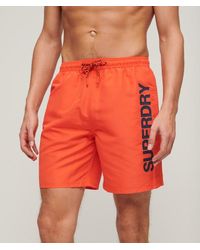 Superdry - Sport Graphic 17-inch Recycled Swim Shorts - Lyst