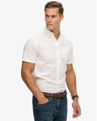 Superdry - & Co City Cotton Linen Short Sleeve Shirt - Lyst