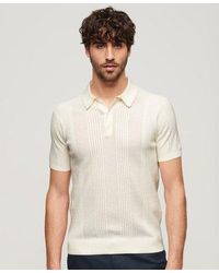 Superdry - Short Sleeve Knitted Polo Shirt - Lyst
