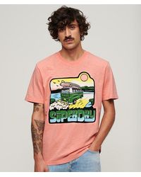 Superdry - & Co Neon Travel Graphic Loose T-shirt - Lyst