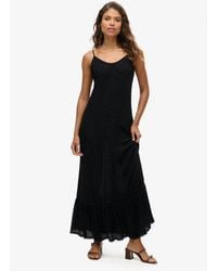 Superdry - Femme Robe Longue Caraco De Plage Taille - Lyst
