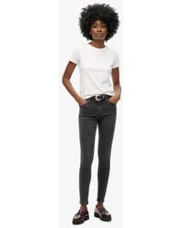 Superdry - & Co Cotton Vintage Mid Rise Skinny Jeans - Lyst