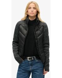 Superdry - & Co Storm Knit Hybrid Jacket - Lyst
