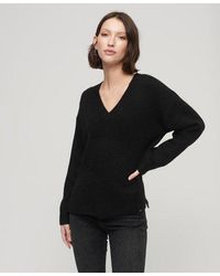 Superdry - Pull overtaille à col v - Lyst