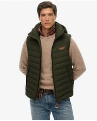 Superdry - Homme Gilet Matelassé Fuji À Capuche Taille - Lyst