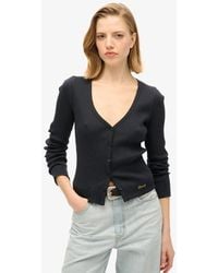 Superdry - & Co Essential Button Through Long Sleeve Top - Lyst