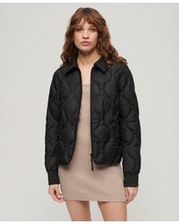 Superdry - Ladies Lightweight Quilted Studios Cropped Liner Jacket - Lyst