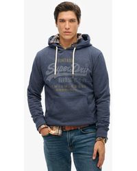Superdry - & Co Classic Vintage Logo Heritage Hoodie - Lyst