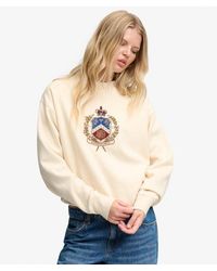 Superdry - & Co Crest Loose Crew Sweatshirt - Lyst