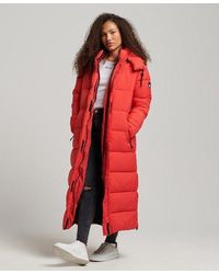 Superdry - Ripstop Longline Puffer Jacket High Risk - Lyst