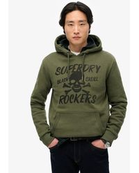 Superdry - Hoodie Met Zwarte Schedel - Lyst