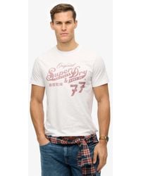 Superdry - Leather & Boot Co Script T-Shirt - Lyst