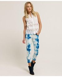 Superdry - Superskinny Tie Dye Crop - Lyst