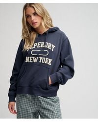 Superdry - & Co Athletic Essential Applique Cropped Hoodie - Lyst