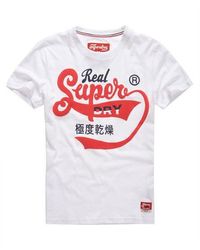 Superdry - Double Drop Real Dry T-Shirt Winter - Lyst