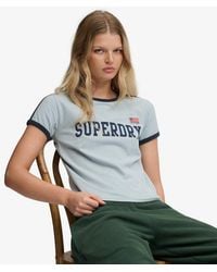 Superdry - & Co Athletic Essentials Stripe T-shirt - Lyst