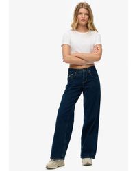Superdry - & Co Cult Mid Rise baggy Jeans - Lyst