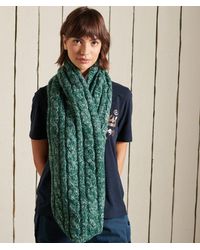 Superdry - & Co Tweed Cable Snood - Lyst