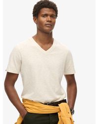 Superdry - & Co V-neck Slub Short Sleeve T-shirt - Lyst