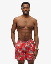 Superdry - & Co Hawaiian Print 16-inch Swim Shorts - Lyst