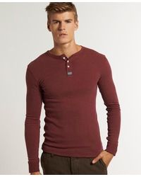 Superdry - Heritage Grandad Top Port Marl - Lyst