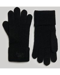 Superdry - & Co Ribbed Knitted Gloves - Lyst